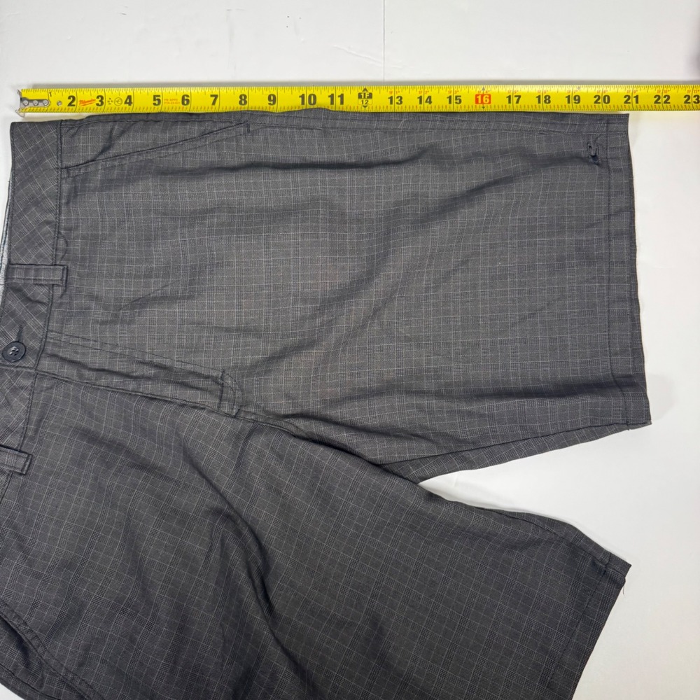 O'Neill Hybrid Shorts Mens 34 Black Plaid Stretch Walkshorts Surf Beach Gorpcore - Picture 9 of 10